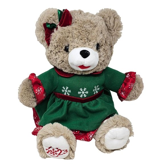 Snowflake 2023 Plush Christmas 19" Teddy Bear, Festive Holiday Girl - Picture 1 of 5